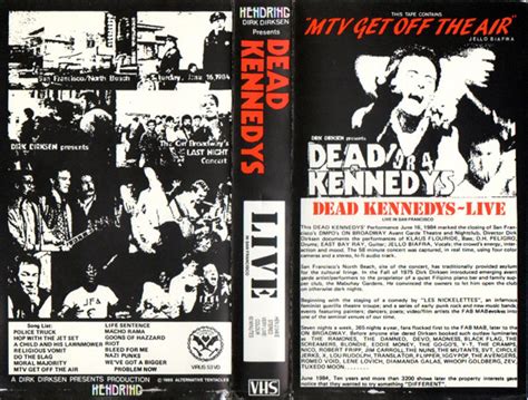 Dead Kennedys - Live In San Francisco (1985, VHS) | Discogs