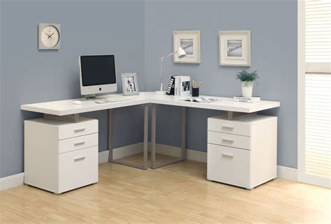 99+ White High Gloss Corner Desk - Large Home Office Furniture Check more at http://www ...