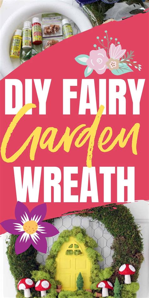 Easy Fairy Garden Spring Wreath Idea | Spring wreath, Fairy wreath, Fairy garden diy