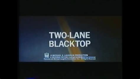 TWO-LANE BLACKTOP (1971) Trailer [#VHSRIP #twolaneblacktop #twolaneblacktopVHS]