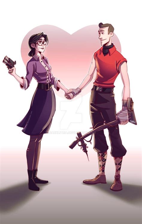 TF2: Miss Pauling and Scout2 by DarkLitria on DeviantArt Tf2 Scout, Team Fortress 2 Medic, Team ...