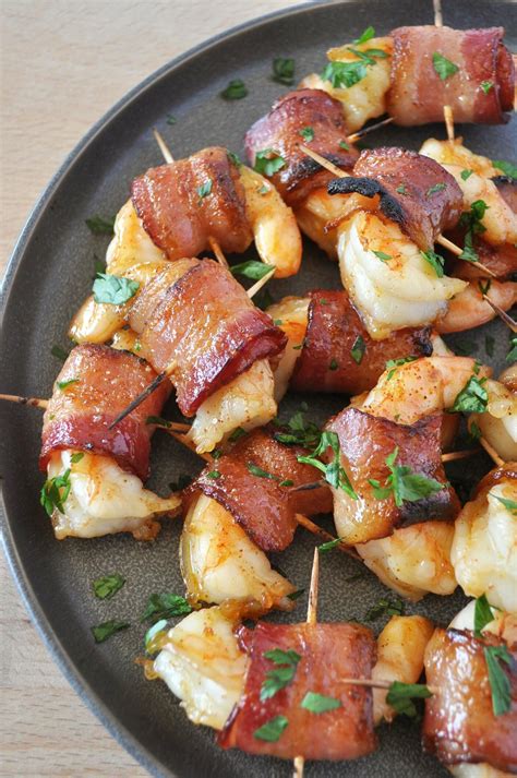 Bacon Wrapped Shrimp | Bacon wrapped shrimp, Appetizer recipes, Shrimp dishes