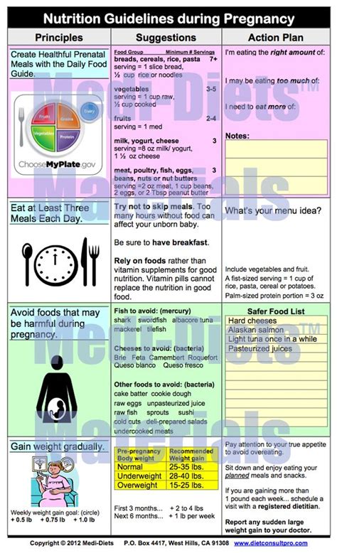 Guidelines For Nutrition During Pregnancy - Nutrition Pics