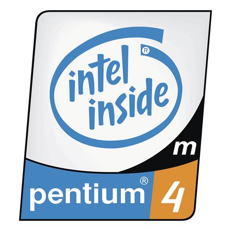 Pentium 4 Processor M Logo PNG Transparent & SVG Vector - Freebie Supply