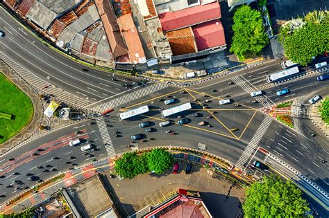 Aerial Photo of Vehicles on Road · Free Stock Photo