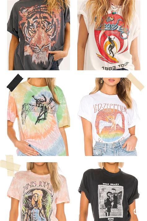 Best band tees Spring 2020 | Comfy summer outfits, Aesthetic t shirts, Fashion outfits