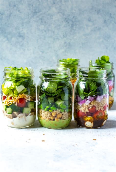 5 Mix and Match Mason Jar Salad Recipes for Easy Lunches!