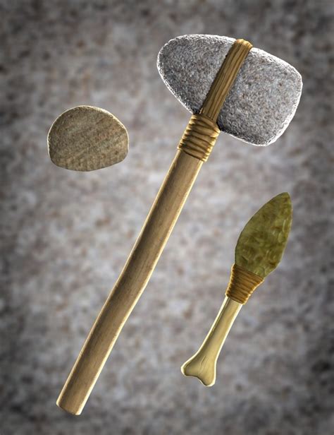 Stone Age Tools and Weapons | Daz 3D