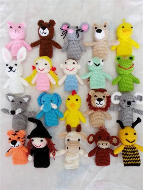 Crochet Finger Puppets for Kids - Etsy