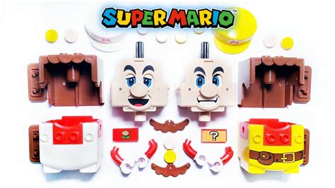 Lego Super Mario: Fire Mario Power-Up Pack & Builder Mario Suit - YouTube