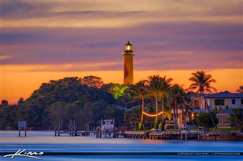 Jupiter Lighthouse Waterway Holiday Lights | HDR Photography by Captain Kimo