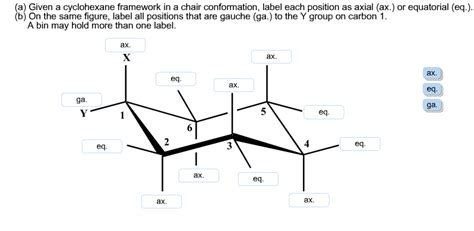 Given A Cyclohexane Framework In A Chair Conformation, ... | Chegg.com