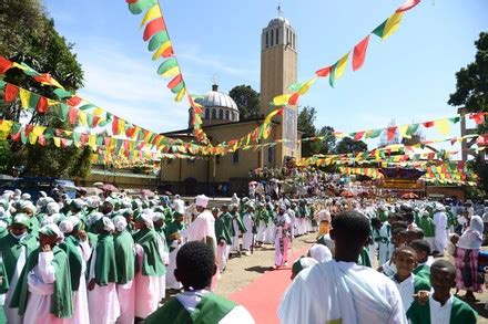 Ethiopian Celebrate Epiphany Colorful Festival Celebrated Editorial ...