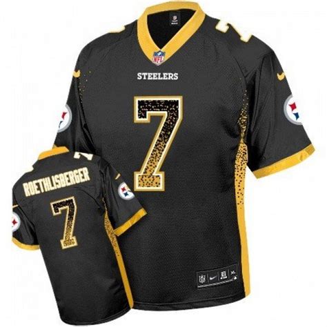 Steelers Ben Roethlisberger Limited Drift Rush Fashion Jersey – US ...