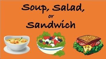 Soup, Salad, or Sandwich Game .PPT by Garvin Co | TPT