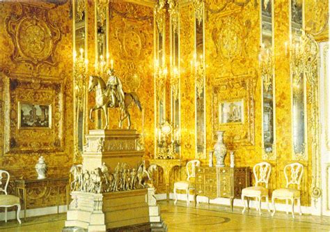 Postcards around the world: Amber Room from Catherine Palace in Tsarskoye Selo