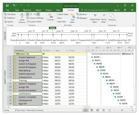 MS Project Timeline Tutorial + Free Template + Export to PPT (2022)