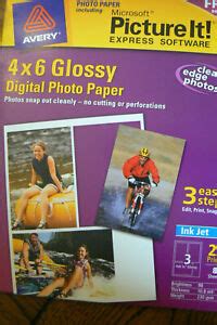 Avery Photo Paper 4x6 Glossy Digital Photo Paper 8 Sheets 24 Pic Package UNUSED 72782532727 | eBay
