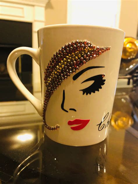 Bling Coffee Mug Sassy Lady With Hat Personalize Gifts | Etsy | Coffee ...