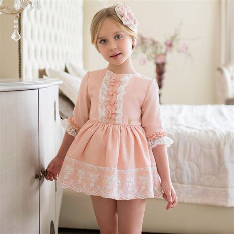 Dolce Petit - Girls Pink Cotton Dress | Childrensalon | Dress for girl child, Cute girl dresses ...