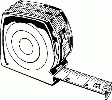 Tape-Measure Clip Art Black and White | Tatuering