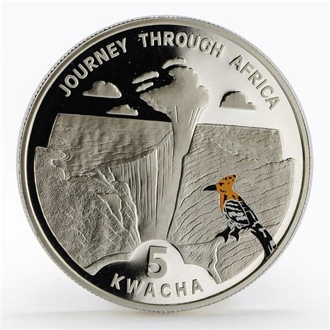 Malawi 5 kwacha Journey to Africa series Victoria Falls proof silver coin 2006 | Coinsberg