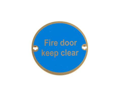 Stainless Steel Fire Door Keep Clear JS108 Fire door keep clear sign ...