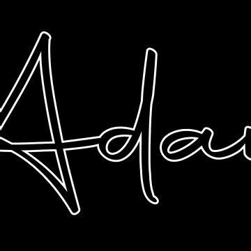 "Adam Cursive Name Label (Black)" Sticker for Sale by NafilNafiz | Redbubble