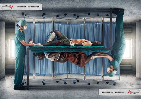 Doctors Without Borders "Whichever side, we save lives." Ogilvy & Mather | ad Ruby