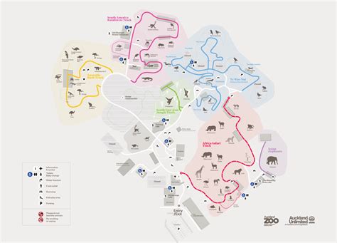 Auckland Zoo Map