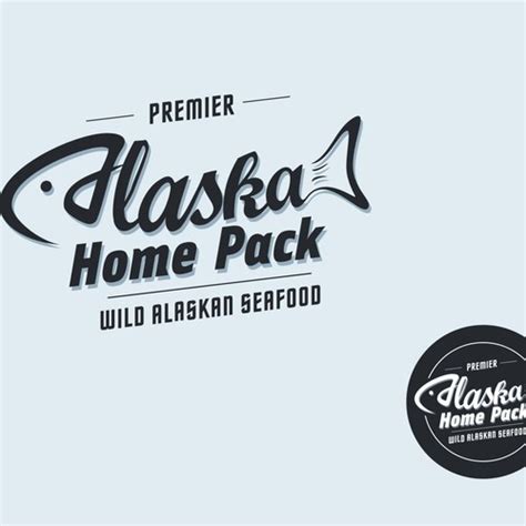 Create a premier wild Alaska seafood logo for a seafood subscription ...