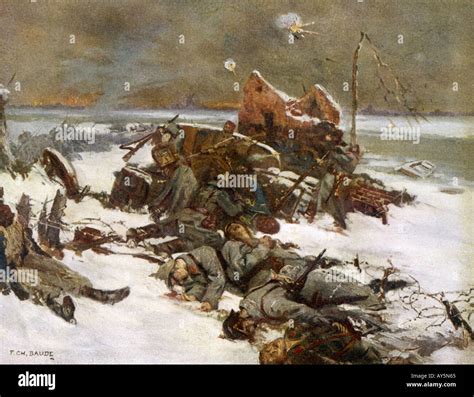 Ww1 Casualties In Snow Stock Photo: 5550436 - Alamy