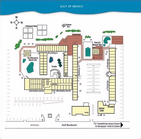 Sirata Beach Resort map - Travel resort maps