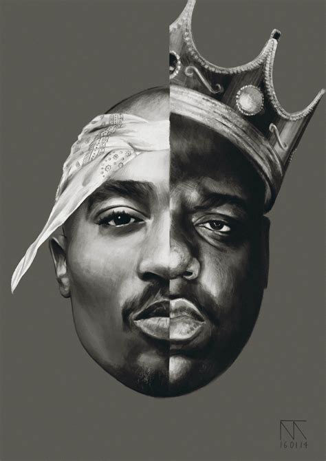 Cool Notorious B.I.G and Tupac Shakur Art - 2Pac Art Hip-hop, Tupac Poster, 2pac And Biggie ...