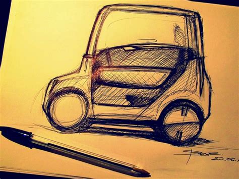 Side view car sketching tutorial - Car Body Design