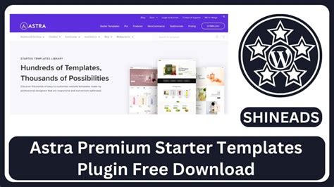 Astra Premium Starter Templates Plugin Free Download v4.4.8 (19-11-2024)