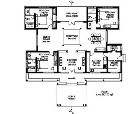 courtyard houses in india - Google Search | Indian house plans ...