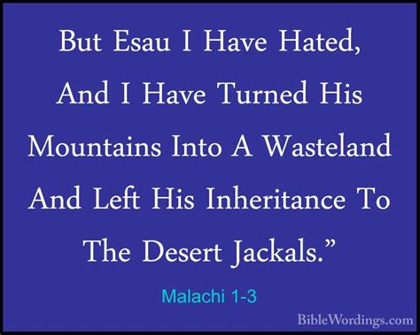 Malachi 1 - Holy Bible English - BibleWordings.com