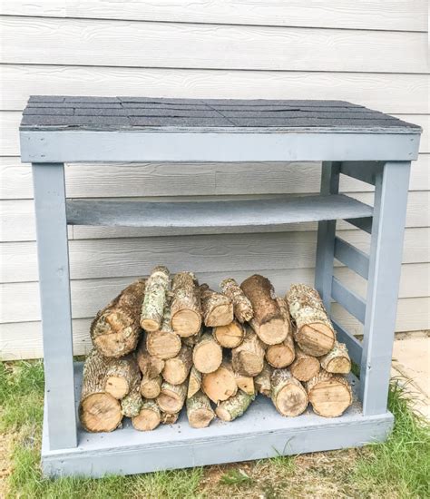 Easy DIY Firewood Rack With Roof: Build Plans : DIY Projects