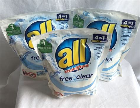 All Free Clear with Stainlifters 4 in 1 Laundry Pods 19 Pack x 3 NEW | eBay