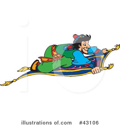 Magic Carpet Clipart #43106 - Illustration by Dennis Holmes Designs