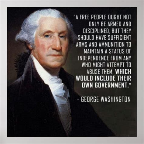 Second Amendment Quote - George Washington Poster | Zazzle.com