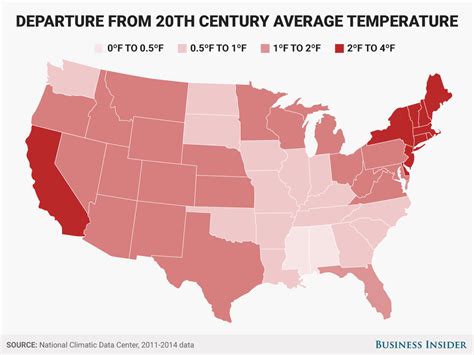 Temperatures have risen in nearly every US state since 1900 | World ...