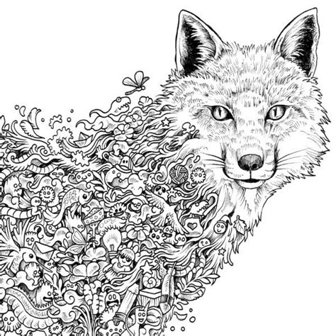 fox coloring pages for adults printable - Siu Beauchamp