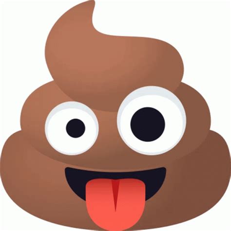 Crazy Face Pile Of Poo Sticker - Crazy Face Pile Of Poo Joypixels - Discover & Share GIFs