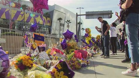 Kobe Bryant fan memorial around Staples Center to be dismantled Monday ...