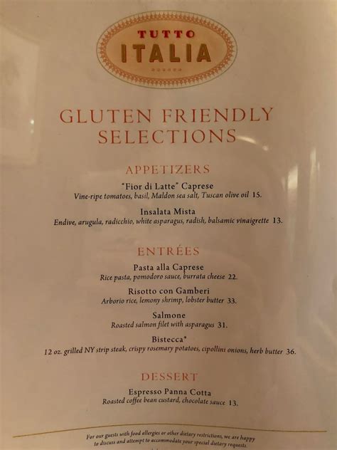 Alexis's Gluten Free Adventures: Tutto Italia Ristorante - Epcot