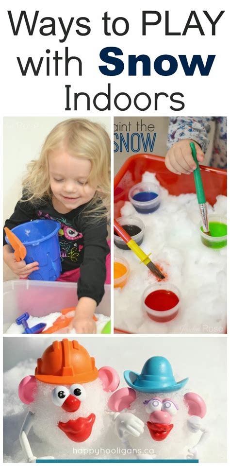 Indoor Snow Play for Kids