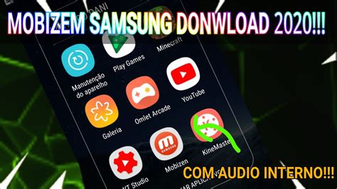 Download do Mobizen Samsung Para android com audio interno!!!! 2020 ...