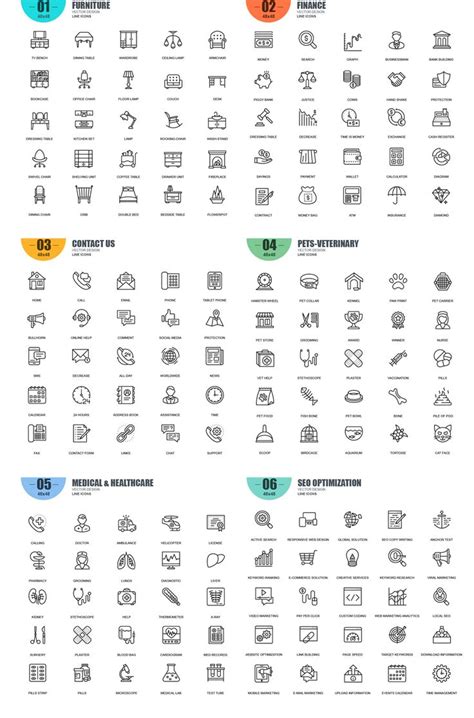 Line icons | Line icon, Icon design, Design template